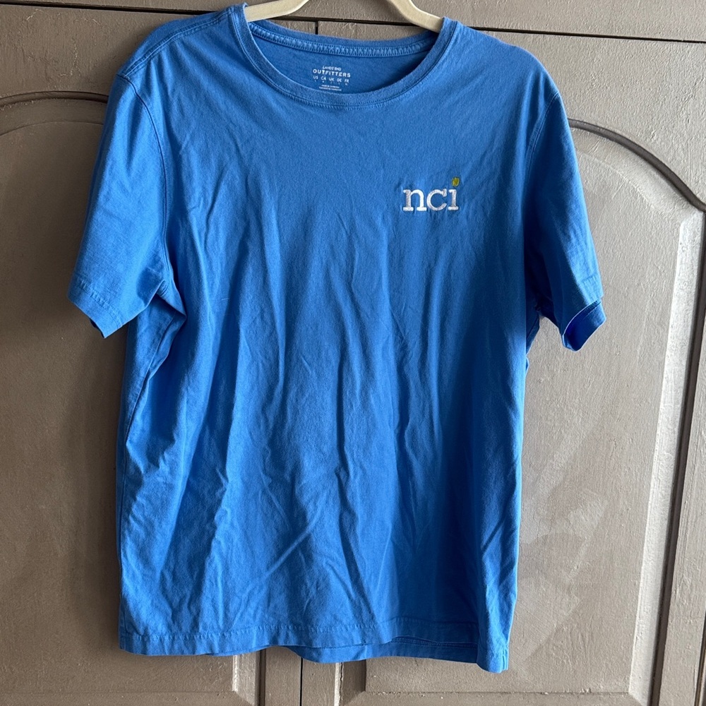 Lands' End Vibrant Blue Short Sleeve Tee t-shirt NCI Excellent condition. Size L